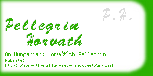 pellegrin horvath business card